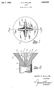 Phillips Screw Patent 2046343