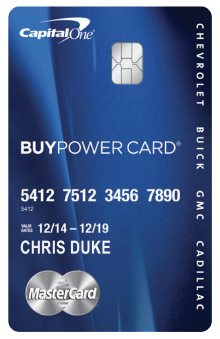 Capital one deals gm card